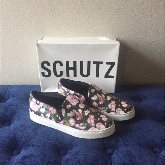 SCHUTZ Bloom Flower 'rosa' Slip-On Sneakers - Picture 2 of 5